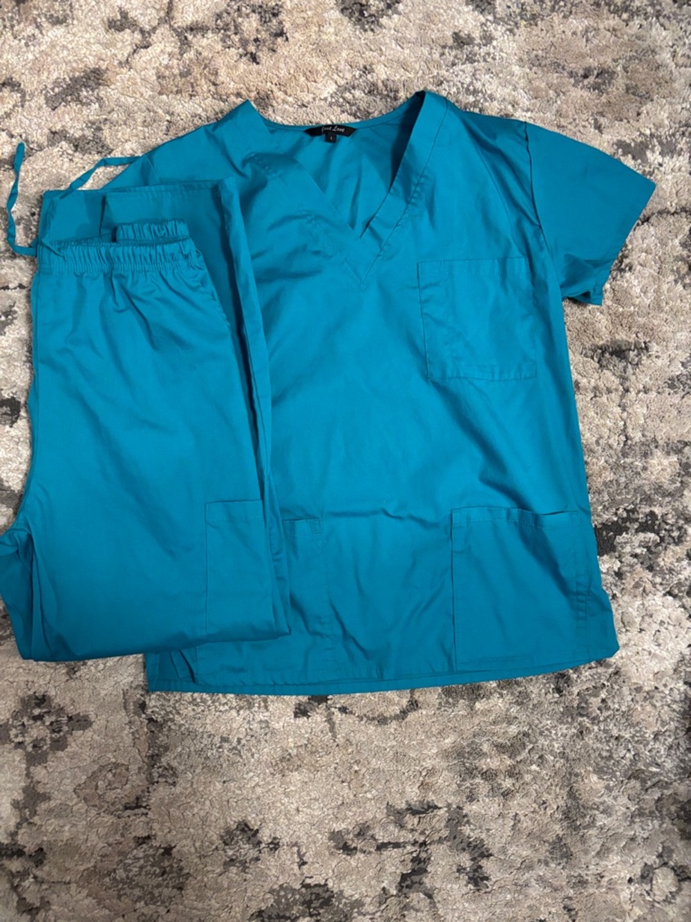 Just Love Teal Blue Medical Scrub Top and Pants